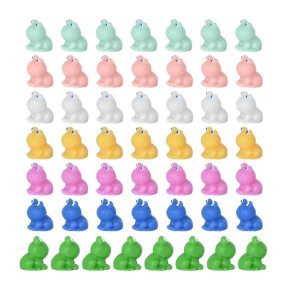 50Pcs Miniature Resin Frog Figurines Miniature Frog Toy Miniature Frog Garden Decors
