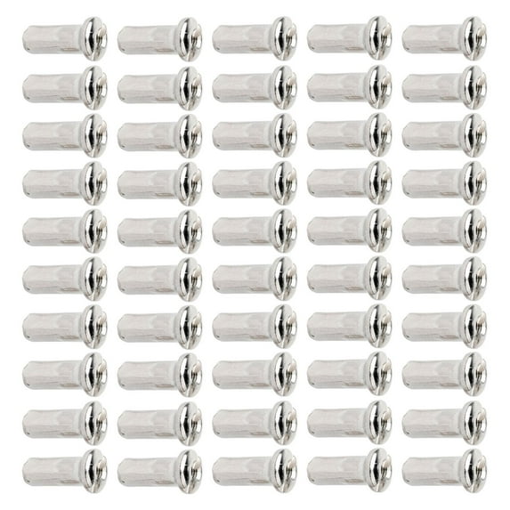 50Pcs Mountain Bike Spoke Nipples, Spoke Decor End Tips Nipples Spokes Protector 13mm 13G