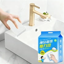 50Pcs Multipurpose Cleaning Sponges, No-Scratch Kitchen Sponges, Household Cleaning Tools for Kitchen, Bathroom, and Car Care