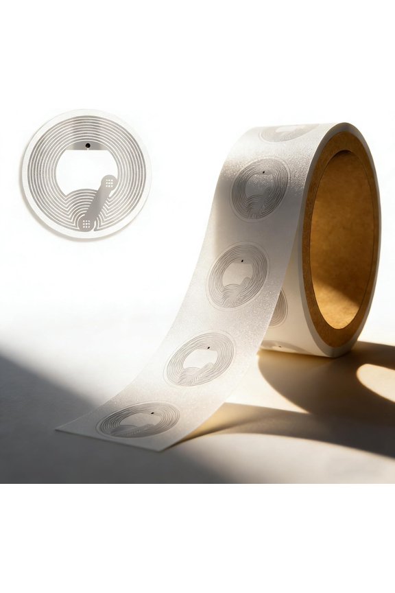 50Pcs NFC Tags Sticker with Original NTAG215 Chip NFC Stickers Adhesive Labels Transparent RFID Tags Rewritable 504 Bytes Memory Suitable for All NFC-Enabled Devices and Smartphones