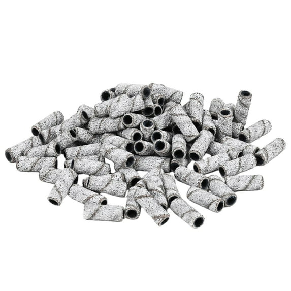 50Pcs Nail Sanding Bands Grinding Heads Set, Nail Gel Polish Removal Pedicure Tool Sanding Bands for 3.1mm Nail Polishers Bits Style B