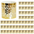 thumbnail image 1 of 50Pcs Napkin Rings, Paper Napkin Rings, Cut Hollow-Out Napkin Rings, Disposable Napkin Rings, Napkin Holder Hollow Napkin Bands for Weddings Party Serviette Table Decoration, 1 of 3