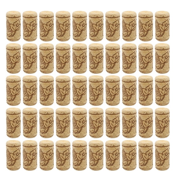 50Pcs Natural Wine Corks Fashion Straight Corks Stoppers for Bottle Wine Great for Crafts Home Decors Corks