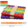 thumbnail image 1 of 50Pcs Natural Wood Popsicle Sticks for DIY Craft, Ice Cream, Dessert Making, Home Decor, Art Projects, 4.5 Inch Straight Wooden Sticks with Rounded Edges, 1 of 6