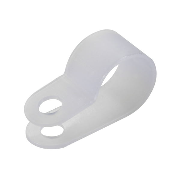 50Pcs Nylon R-type Cable Clamp Organizer Cord Clips for Wire Management 10.4mm