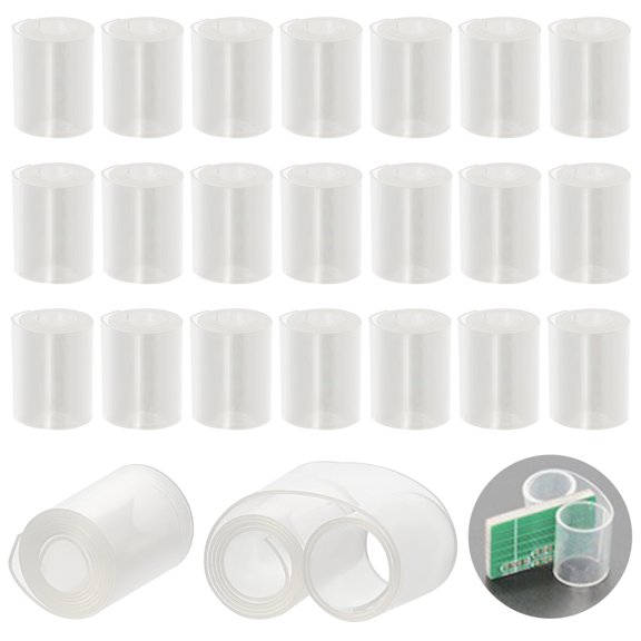 50Pcs PE Plastic Sample Holders PCB Sample Holder Rack Fixed Metallographic Microsection Lab Supplies WhiteSmoke 105x8mm