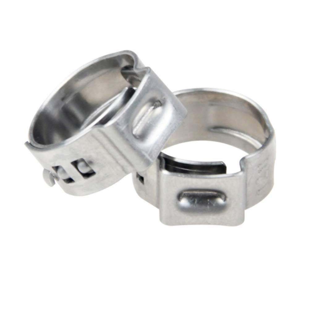 30-Pack 3/8 Inch PEX Cinch Clamps - 304 Stainless Steel Crimp Rings For PEX Pipe Connections