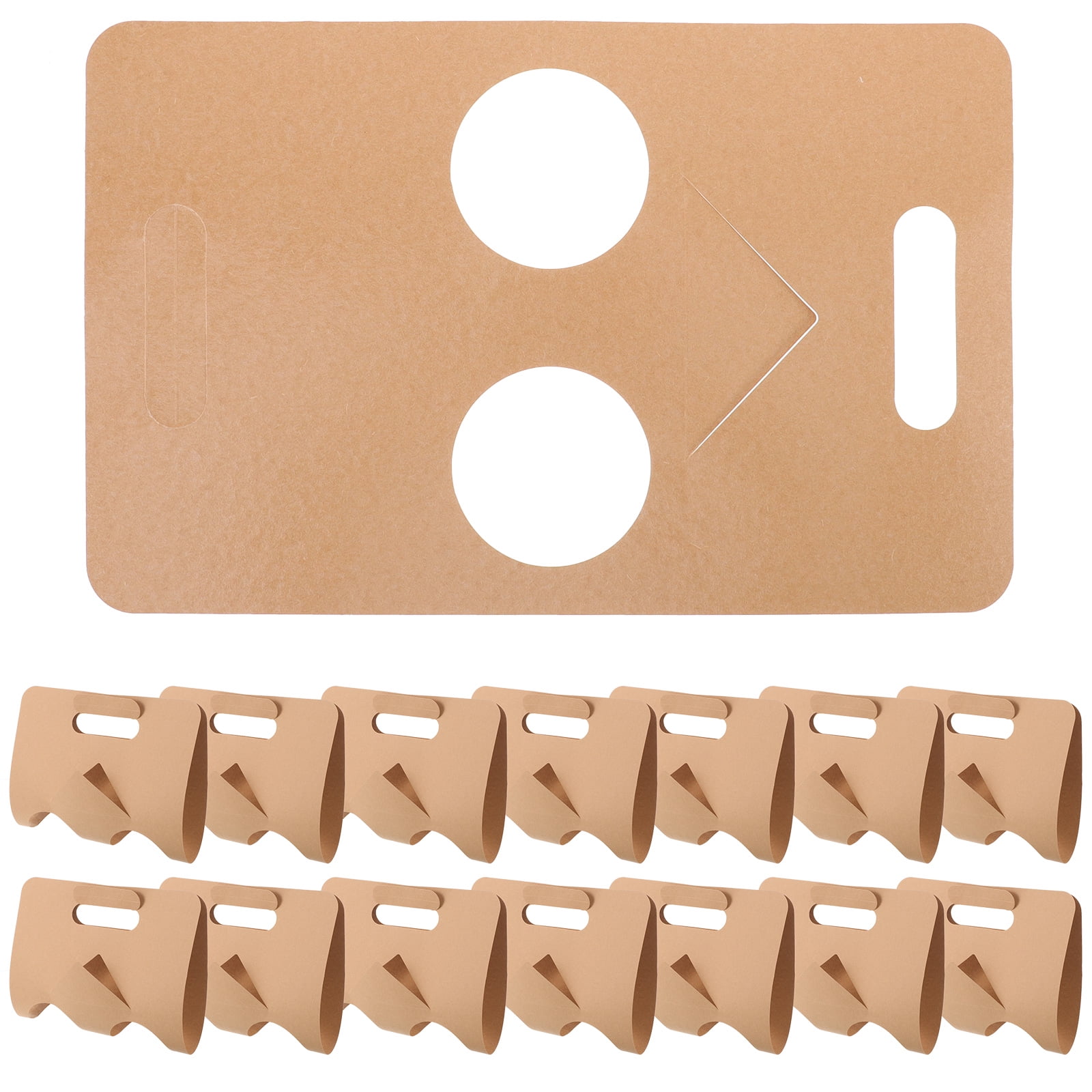 Raindrops 50Pcs Beverage Cup Holder Paper Preventing Spills For Takeout ...