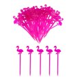 thumbnail image 1 of 50Pcs Party Supplies Flamingo Fruit Fork Mini Pick Buffet Cupcake Fruit Fork Cake Dessert Salad Sticks Cocktail Toothpick Skewer, 1 of 8