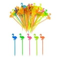 thumbnail image 1 of 50Pcs Party Supplies Flamingo Fruit Fork Mini Pick Buffet Cupcake Fruit Fork Cake Dessert Salad Sticks Cocktail Toothpick Skewer, 1 of 8