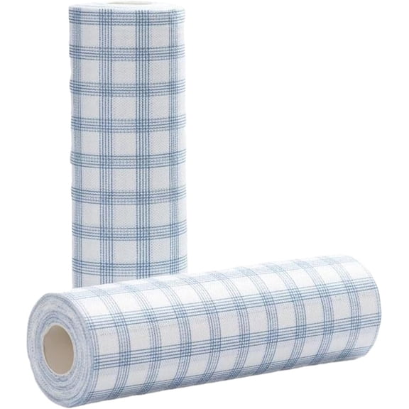 50Pcs Per Roll Reusable Cleaning Lazy Rags, Degreasing Kitchen Paper Towel, Washable Wet and Dry Towels & Dishwashing Cloths, Washable and Reusable (B,150PCS)