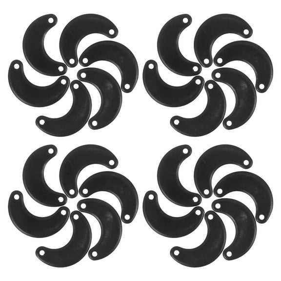 HAKIDZEL Picture Frame Fastener Iron 50Pack 1.3X0.8X0.08in Black