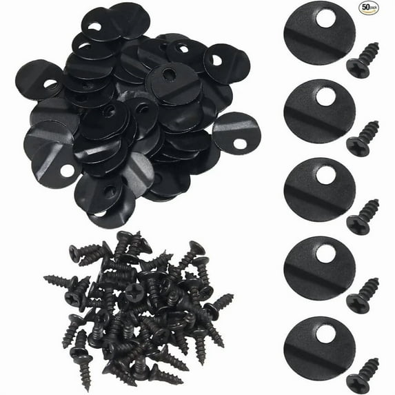 50Pcs Picture Frame Turn Buttons Metal Photo Frame Backing Clips 0.47 Inch Round