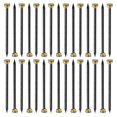 thumbnail image 1 of 50Pcs Picture Hanging Nails, 1.8 x 35mm Iron Decorative Hangers Reusable Hardware Tool for Hanging Pictures Mirrors, Gold & Black, 1 of 6
