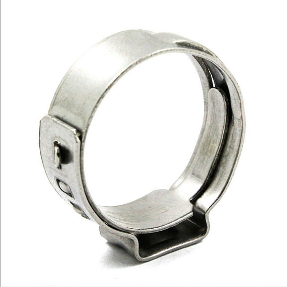 50Pcs Pinch Clamps Rings Stainless Steel Crimp Pinch Fitting Tubing 1 inch