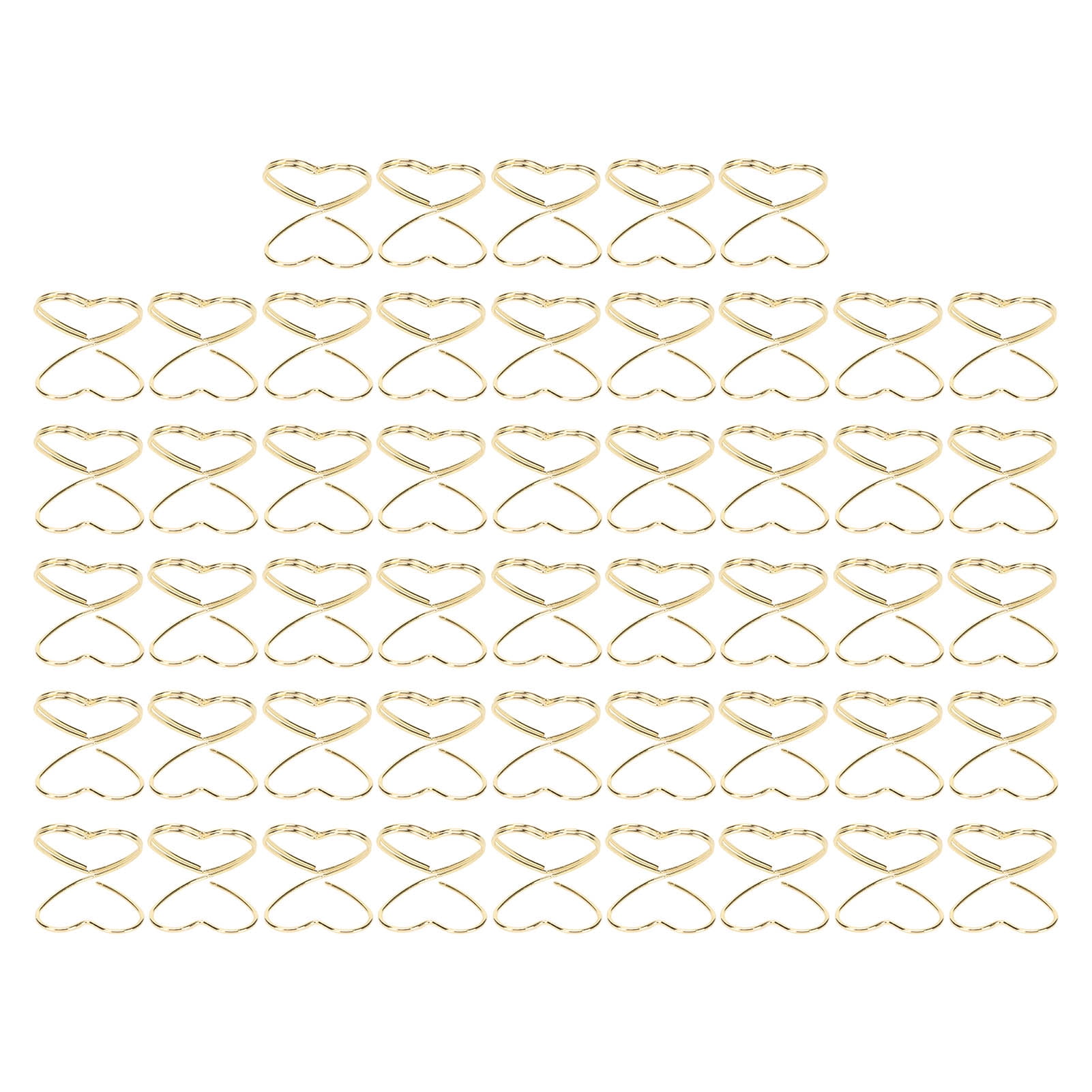 50Pcs Place Card Holder Heart Shape Cute Colorfast Table Card Clip