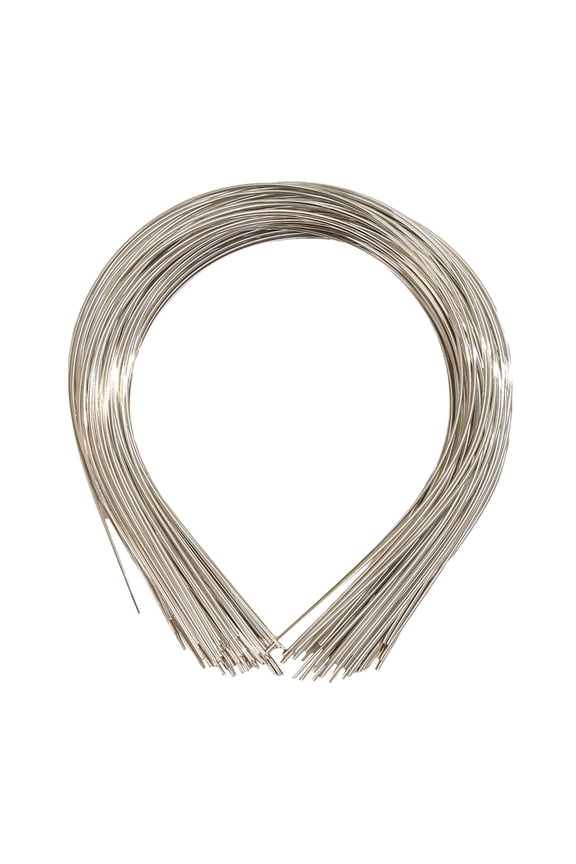 50Pcs Plain Metal Headbands for Crafts DIY Craft Supplies Thin Wire Hairband