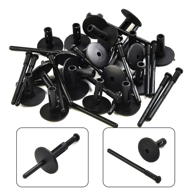 50pcs Plastic Blind Rivets 6mm For BMW Wheel Arches Side Skirts Sills