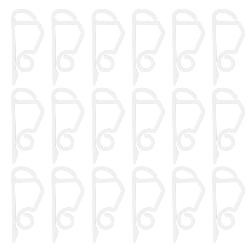 50Pcs Plastic Gutter Hooks Simple Christmas Light Clips Lightweight