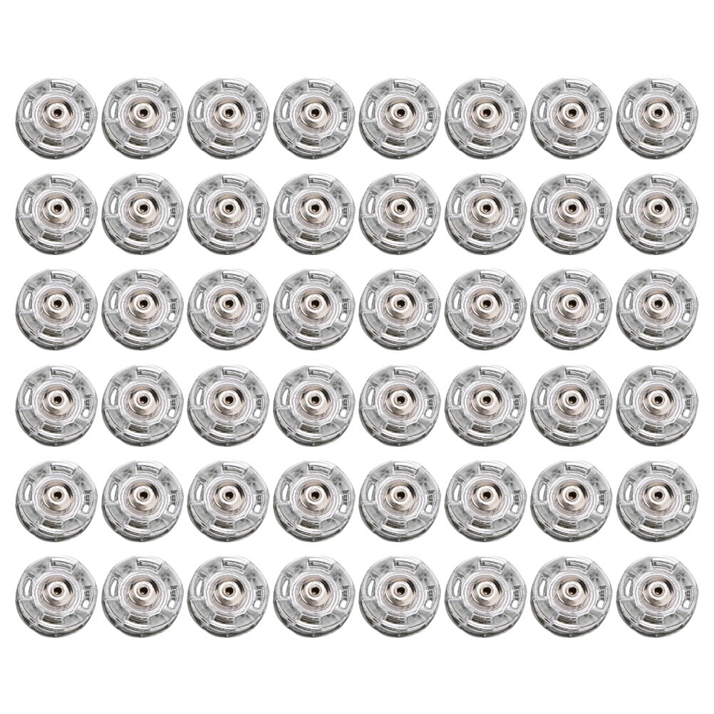 50Pcs Plastic Snaps Buttons Craft Sewon Snaps Buttons Diy Clothes Bag