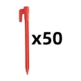 thumbnail image 1 of 50Pcs Tent Stakes 3.7 Inch Heavy Duty Canopy Anchoring Pegs - Tent Pegs Sand Stakes Outdoor Beach Spikes - For Camping Gardening Landscaping Backpacking, 1 of 4