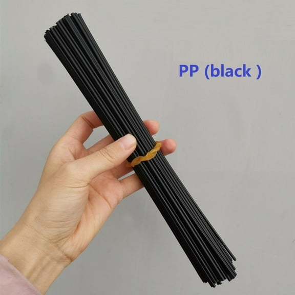50Pcs Plastic Welding Rods Bumper Repair Abs/Pp/Pvc/Pe Welding Sticks Welding Soldering Supplies Grey White Black Beige Color