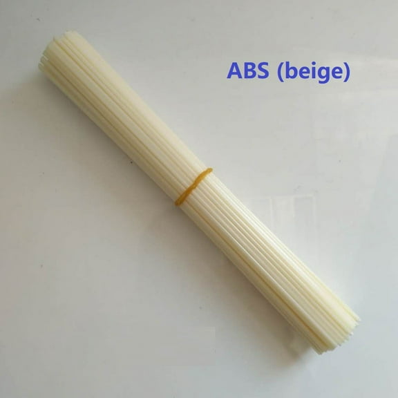 50Pcs Plastic Welding Rods Bumper Repair Abs/Pp/Pvc/Pe Welding Sticks Welding Soldering Supplies Grey White Black Beige Color