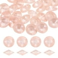 thumbnail image 1 of 50Pcs Pointed Back Rhinestones,  10mm Round Faceted Crystal Rivoli Rhinestone, Milky Pink, 1 of 6