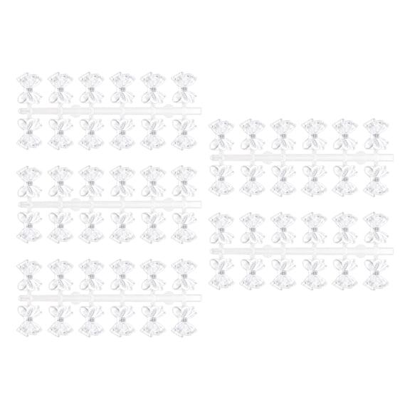 50Pcs Polish Gel Color Palette Card Display Shelf Practice Training Bear Shaped Showing Sticks Manicure Tool