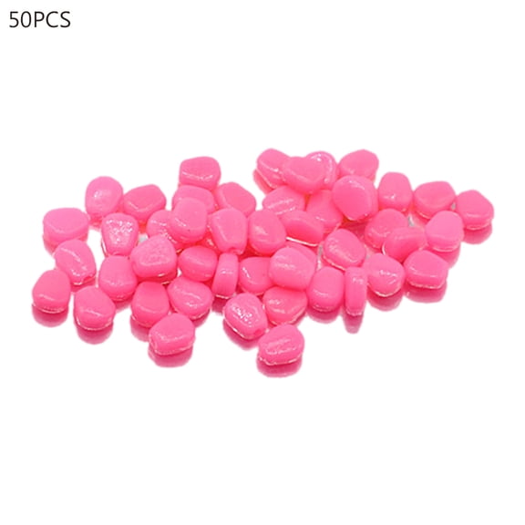 50Pcs Pond River Ocean Fishing Tackle Artificial Corn Shape Baits Fish Lures, Simulation Fake Soft Corn Carp Fishing Lures Floating Baits