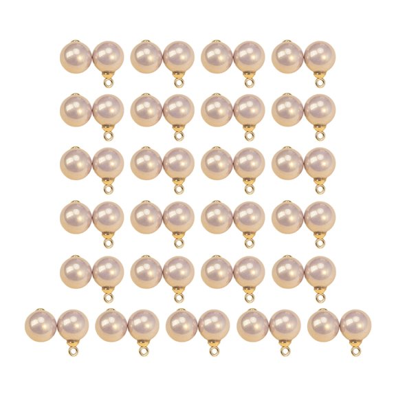 50Pcs Premium Shirt Buttons Resin Imitation Pearls Design Craft Accessory For Prom Wear And Daily Outfits