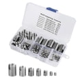 thumbnail image 1 of 50Pcs Quick Thread Insert with Storage Case, M3 Self Tapping Thread Insert, Stainless Steel Inner Thread Self Tapping Thread Inserts Set, Thread Reinforce Repair Tool, 1 of 4