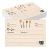 50Pcs Recipe Cards, Double Sided Cardstock, Blank Cardstock Cards for Party Wedding Birthday Gift, 4 x 6 Inch