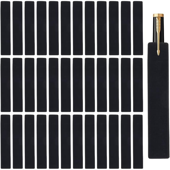 50Pcs Rectangle Velvet Single Pen Case 164x30x0.5mm DIY