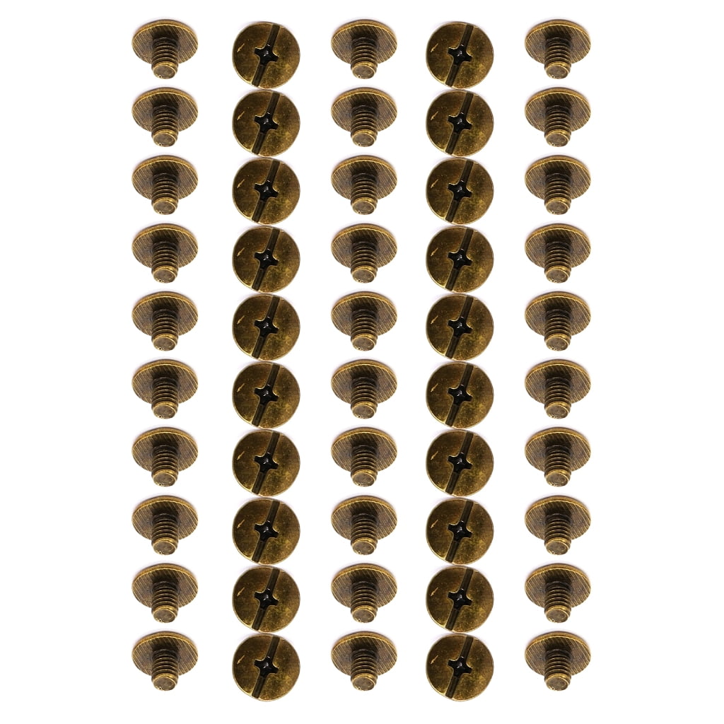 50Pcs Rivets Studs Set Heavy Duty Iron Metal Screws Rivets for Bag ...