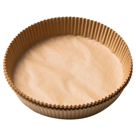 50Pcs Round Parchment Paper Liners Oil for Grilling brown