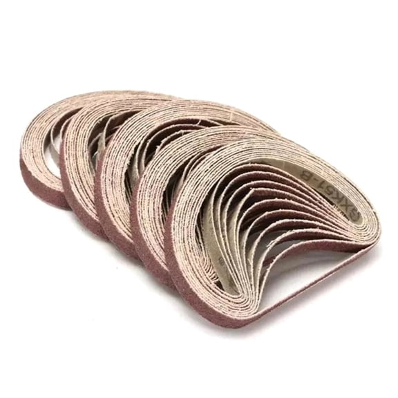 50Pcs Sanding Belts 330X10mm Sander File Tools P40 - P600 Abrasive Screen Band Power Tool Accessory Wood