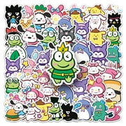 50Pcs Sanrio Cinnamoroll Sticker Cartoon Kawaii Anime Kuromi Cute Diy Cup Phone Case Storage Box Decorate Stickers Girls Gifts HOEMLIN