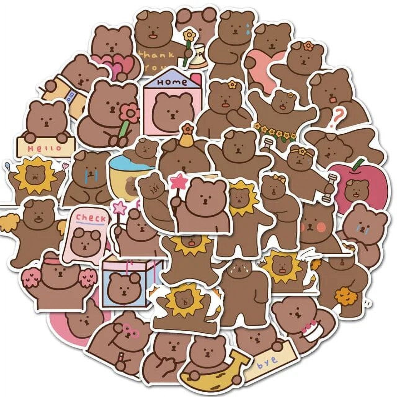 50Pcs Sanrio Kuromi Cute Cartoon Cats Rabbit Bear Game Stickers DIY
