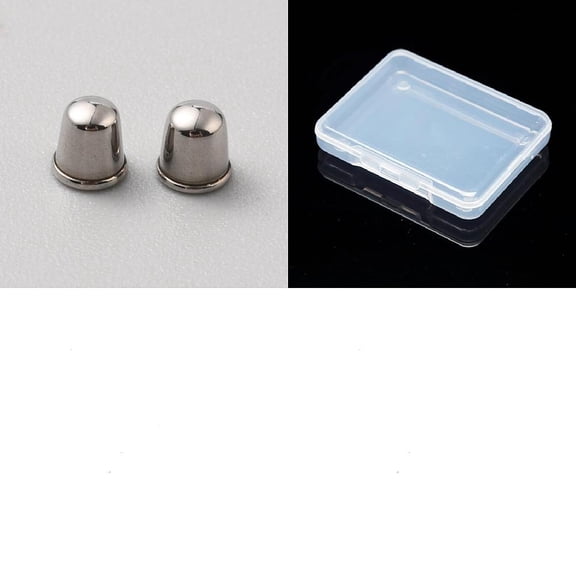 50Pcs Screwback Earring Backs 316L Stainless Steel Metal Silver Earring Post for Droopy Piercing Ears Heavy Earrings