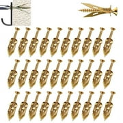 50Pcs Self-Drilling Anchors Screws，New Zinc Plated Steel Self-Drilling Anchors Self-Drilling Drywall Anchors with Screws，Wall Anchors Easy Application for TV Bike Cabinet