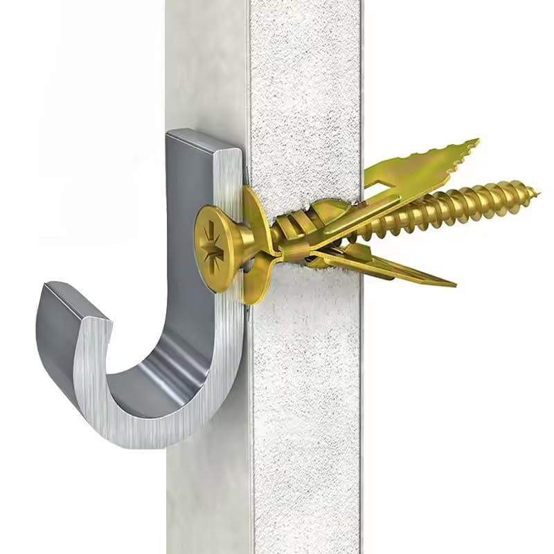 50Pcs Self Tapping Screws Self Drilling Anchors Screws Drywall Anchors Easy Application for Gypsum Plasterboard Dowel