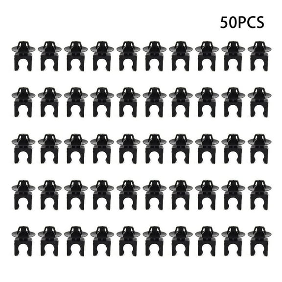 50Pcs/Set Automotive Harneess Brake Line Hose Pipe Mount Clip Bracket Clamp Black For Car Motorcycle Rv