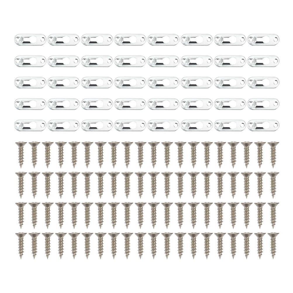 50Pcs Shelf Brackets Keyhole Hangers Picture Photo Frame Hanger with