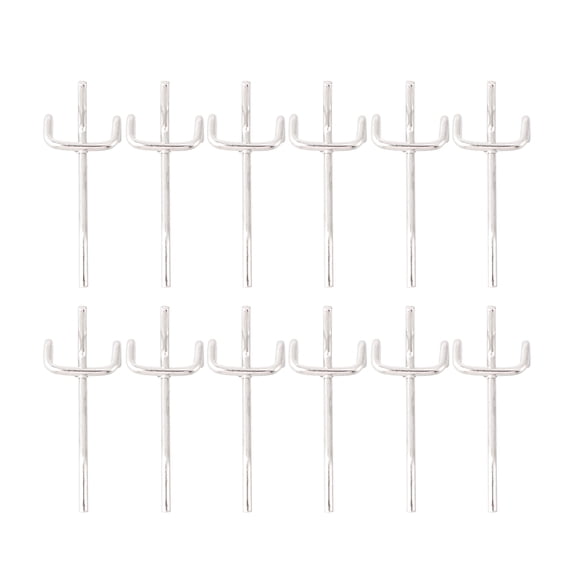 50Pcs Shelf Hook Supermarket Shelves Three Foot Hook Hole Board Hook Three Fork Triangular Hole Board Hook