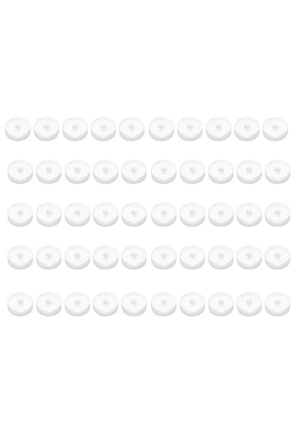 50Pcs Silicone Piercing Discs for Piercing Bumps 7mm Silicone Earring Back Stopper Accessories