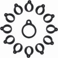 thumbnail image 1 of 50Pcs Silicone Rubber Rings Anti-Lost Black Adjustable Ring Holder 13mm Multipurpose Cases Necklace Lanyard Replacement Pendant Carrying Kit for Pens Keychains Office Sport, 1 of 6