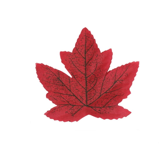 50Pcs Simulated Maple Leaf, 3.9" x 3.5" Autumn Fall Artificial Leaves for Wedding Party Thanksgiving Decorations Table Room Home Decor Photography Props,Style 7