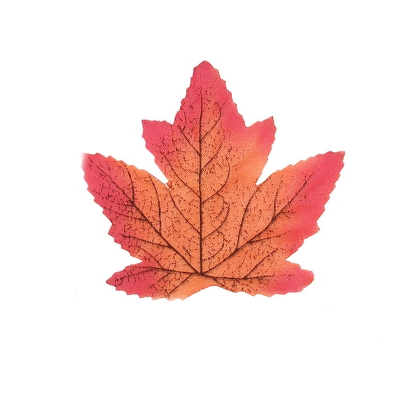50Pcs Simulated Maple Leaf, 3.9" x 3.5" Autumn Fall Artificial Leaves for Wedding Party Thanksgiving Decorations Table Room Home Decor Photography Props,Style 3