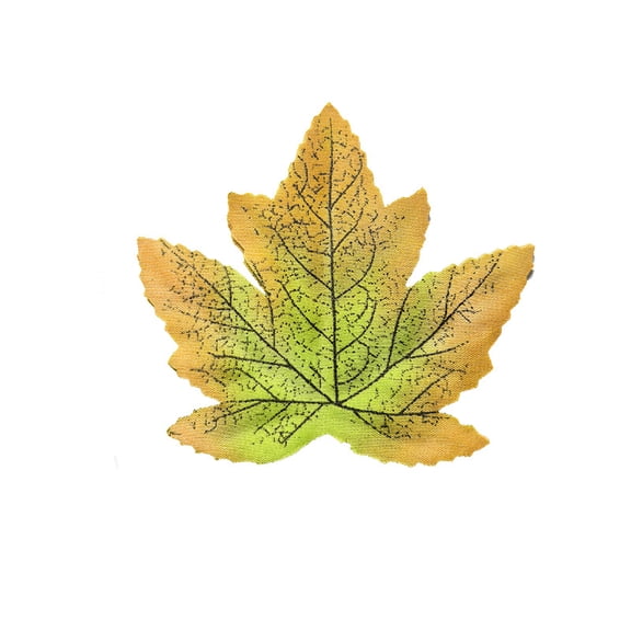 50Pcs Simulated Maple Leaf, 3.9" x 3.5" Autumn Fall Artificial Leaves for Wedding Party Thanksgiving Decorations Table Room Home Decor Photography Props,Style 6